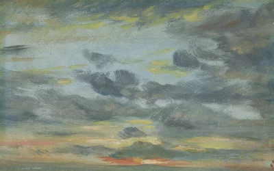 Himmelsstudie, Sonnenuntergang, 1821-22